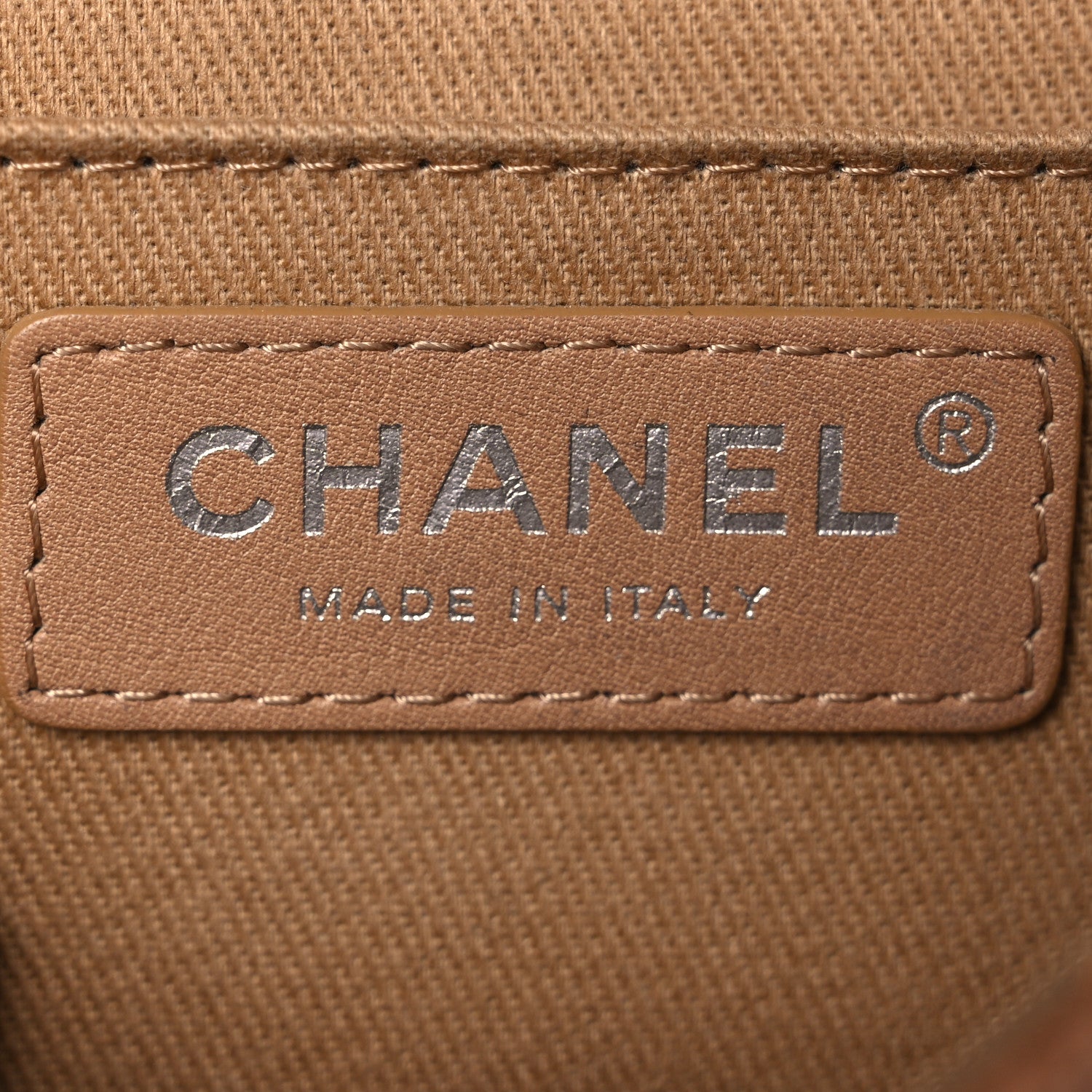 Chanel Caviar Small Natural Beauty Flap Brown 6 of 16