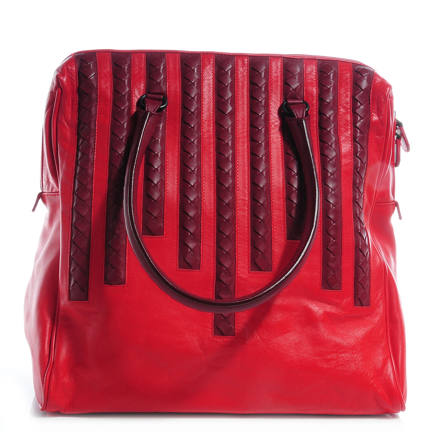 Nappa Intrecciato Light Calf Tote Red