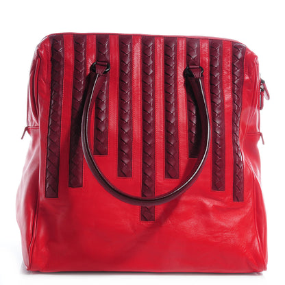 Bottega Veneta Nappa Intrecciato Light Calf Tote Red 1 of 8