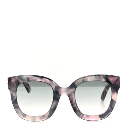 Gucci Acetate Round Frame Star Sunglasses GG0208S Grey Pink 2 of 8