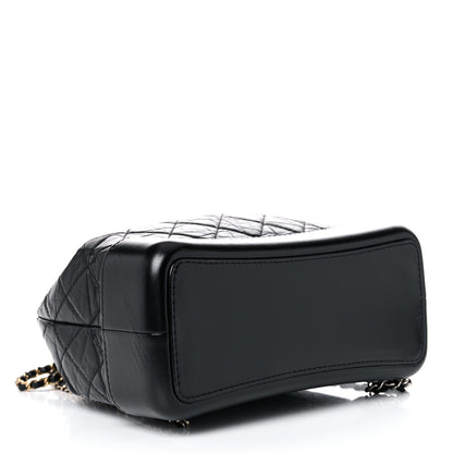 Chanel Aged Calfskin Quilted Gabrielle Backpack Black 5 of 13