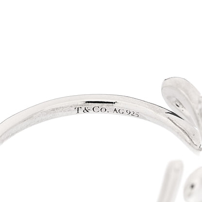 Tiffany Sterling Silver Paloma Picasso Graffiti Love Ring 52 6 4 of 5