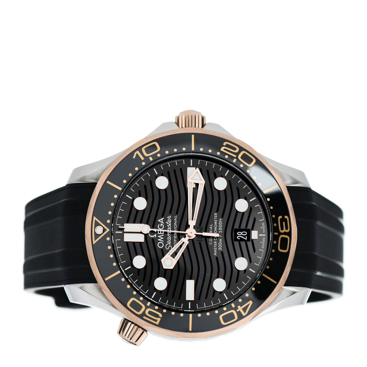Omega Stainless Steel 18K Sedna Gold Rubber 42mm Seamaster Diver 300M Co-Axial Master Chronometer Automatic Watch Black 210.22.42.20.01.002 2 of 5