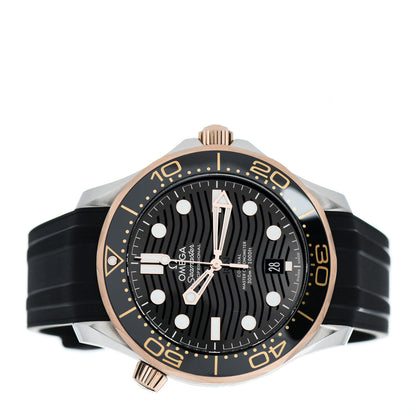 Omega Stainless Steel 18K Sedna Gold Rubber 42mm Seamaster Diver 300M Co-Axial Master Chronometer Automatic Watch Black 210.22.42.20.01.002 2 of 5