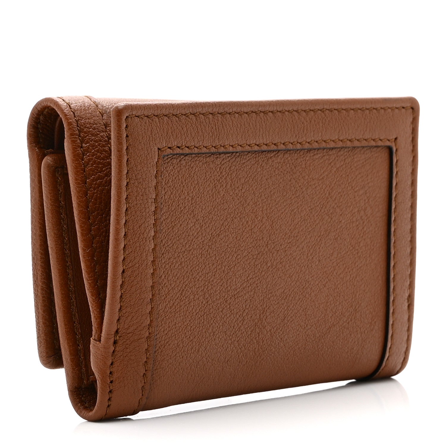 Gucci Wonka Grain Calfskin Diana Tri-Fold Wallet Cuir 3 of 10