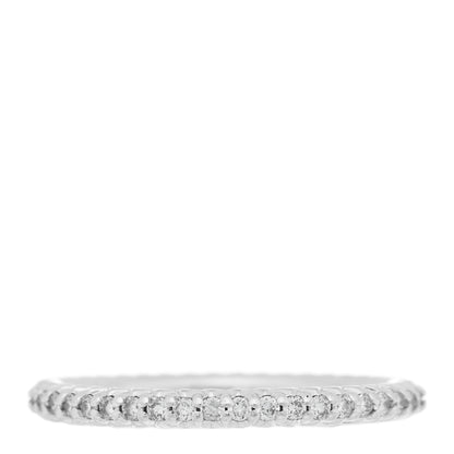Roberto Coin 18K White Gold Diamond Micro Pave Eternity Band Ring 53 6.25 3 of 4