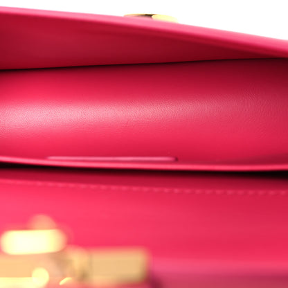 Christian Dior Grained Calfskin 30 Montaigne East West Chain Flap Bag Passion Pink 5 of 12