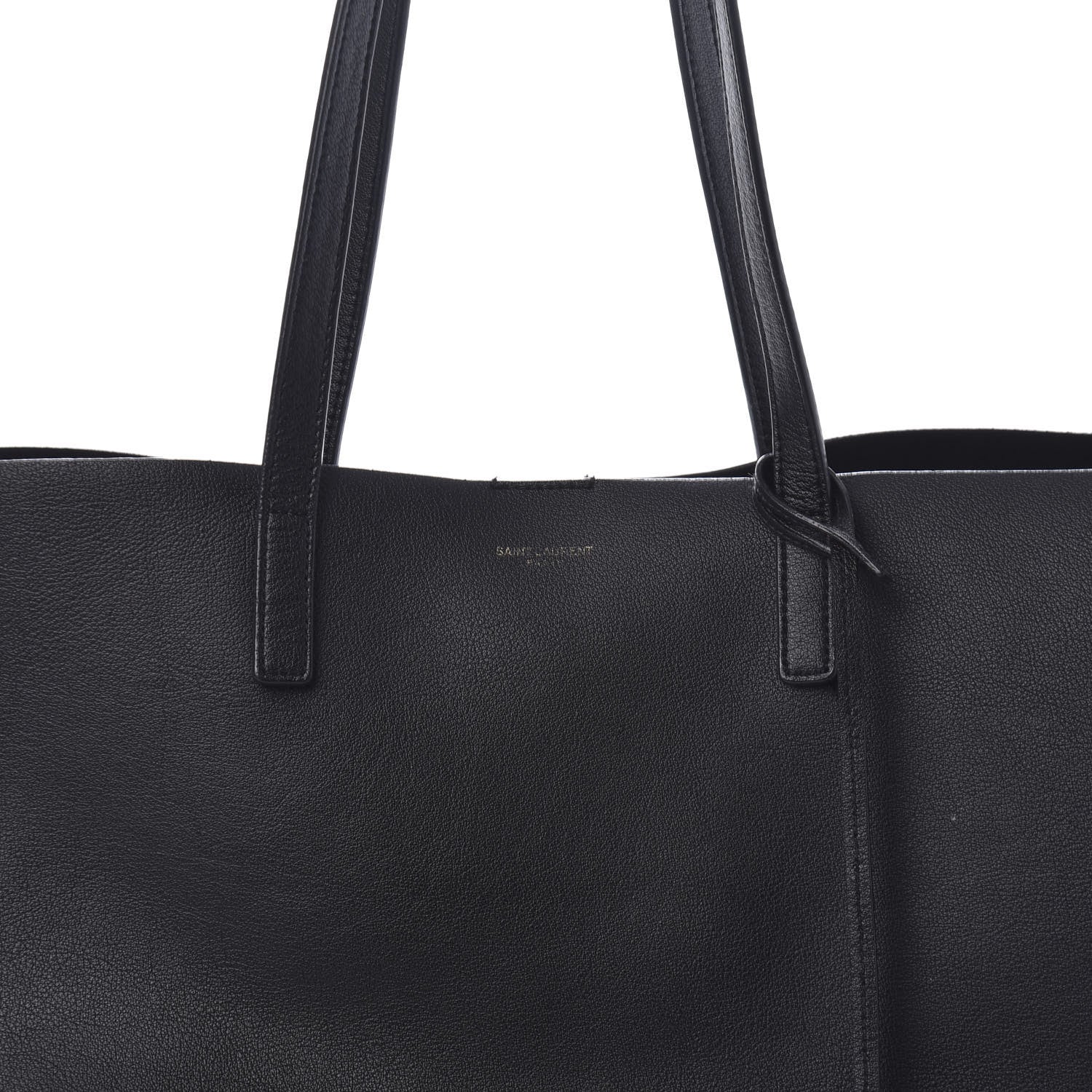 Saint Laurent Calfskin Large Shopping Tote Black 12 of 12