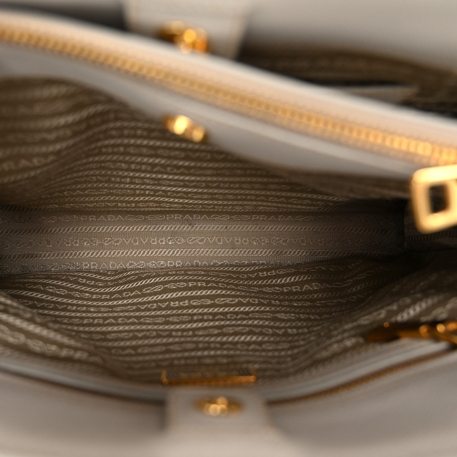 Prada Saffiano Medium Galleria Double Zip Tote Talco 6 of 15