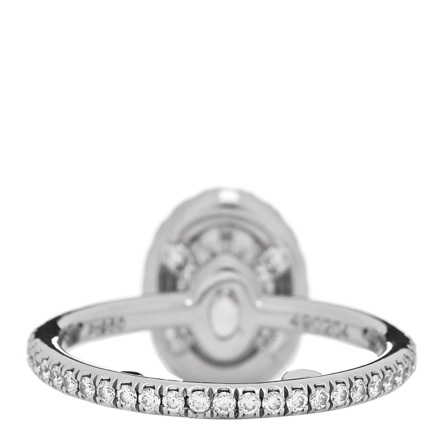 Harry Winston Platinum Diamond 1.01ct The One Oval Shaped Micropave Engagement Ring 49 4.75 3 of 8