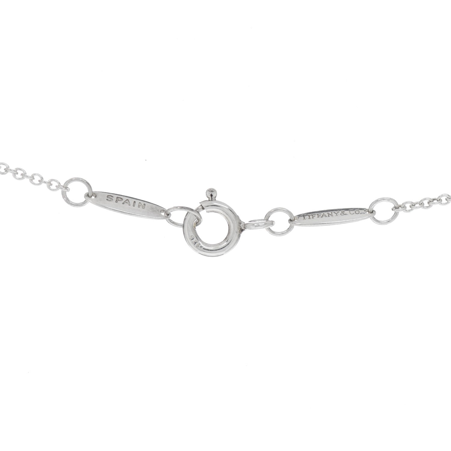 Tiffany Sterling Silver Elsa Peretti Letter L Pendant Necklace 4 of 4