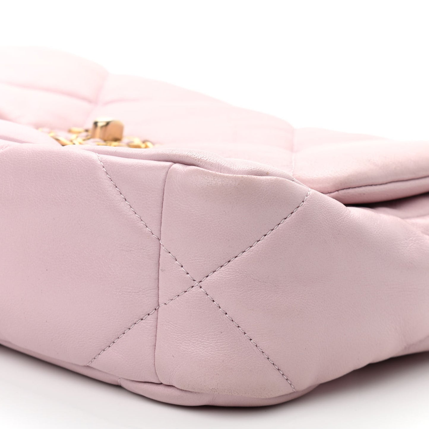 Lambskin Quilted Medium Chanel 19 Flap Light Pink