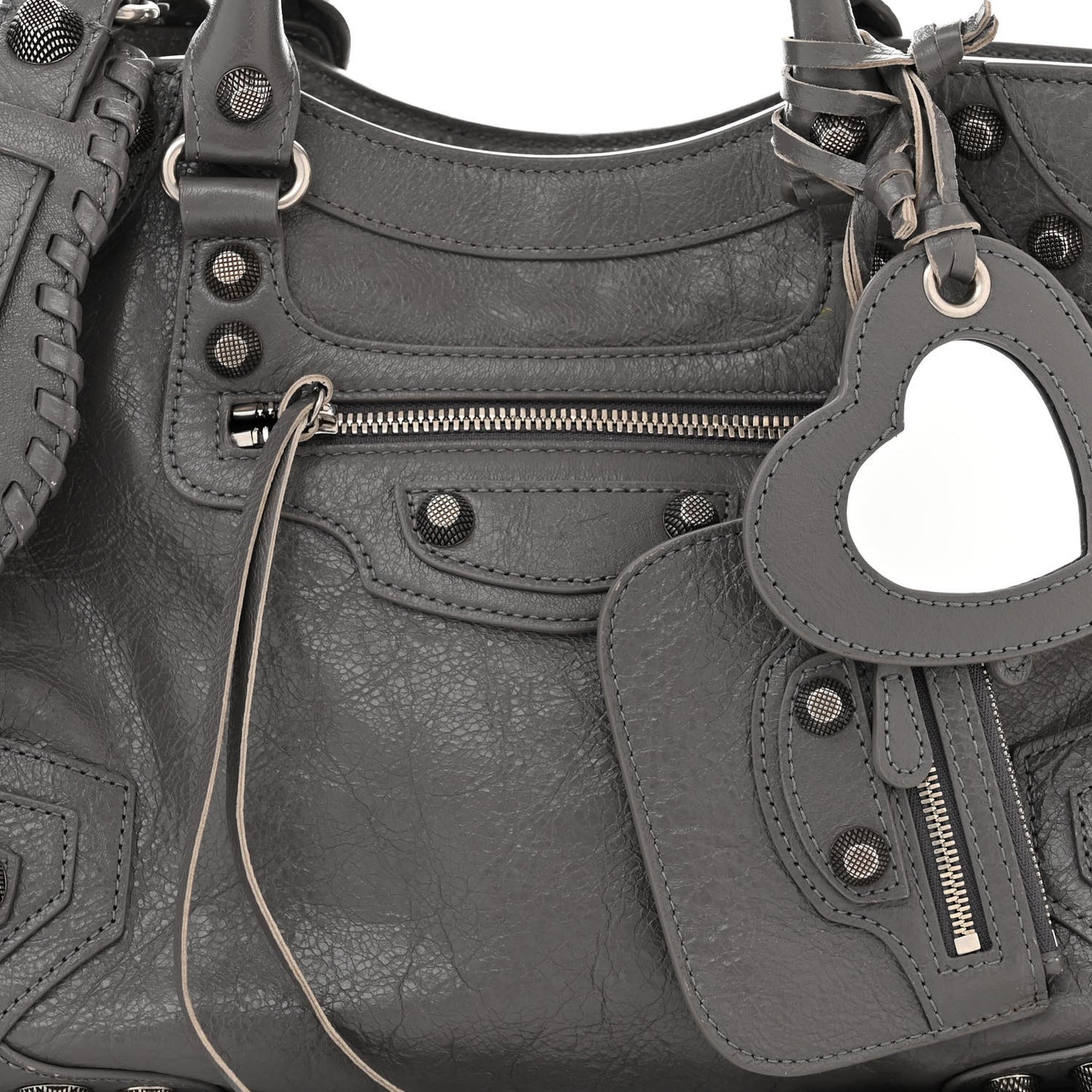 Agneau Arena Neo Cagole City Handbag Dark Grey