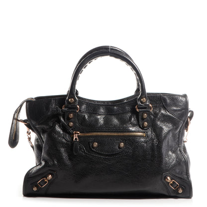 Balenciaga Agneau Giant 12 Rose Gold Hardware City Black 1 of 10