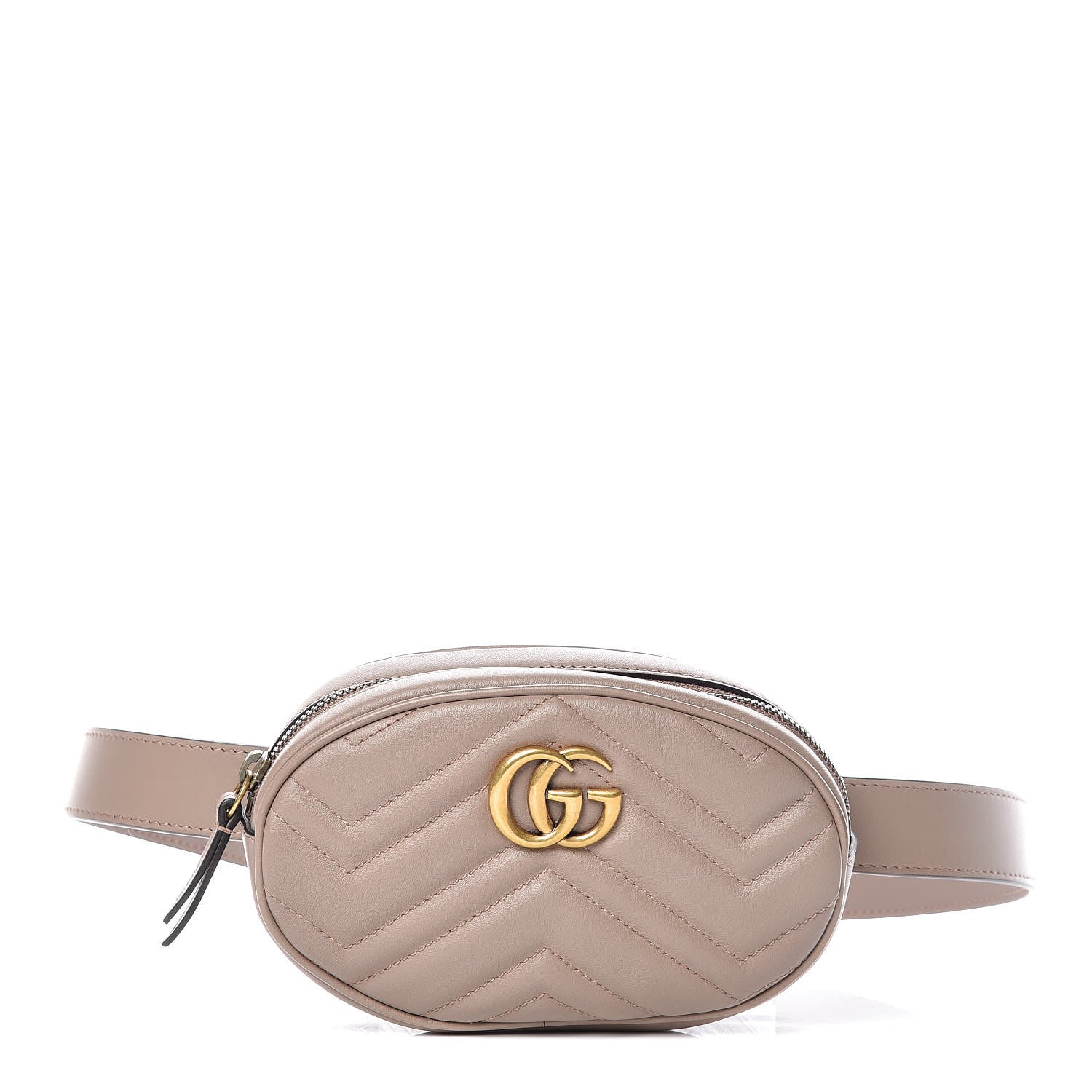 Gucci Calfskin Matelasse GG Marmont Belt Bag 85 34 Porcelain Rose 1 of 8