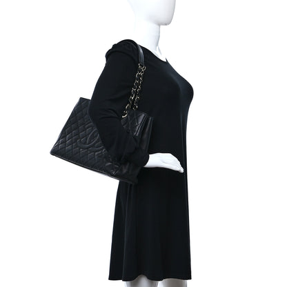 Chanel Caviar Quilted Grand Shopping Tote GST Black 2 of 9