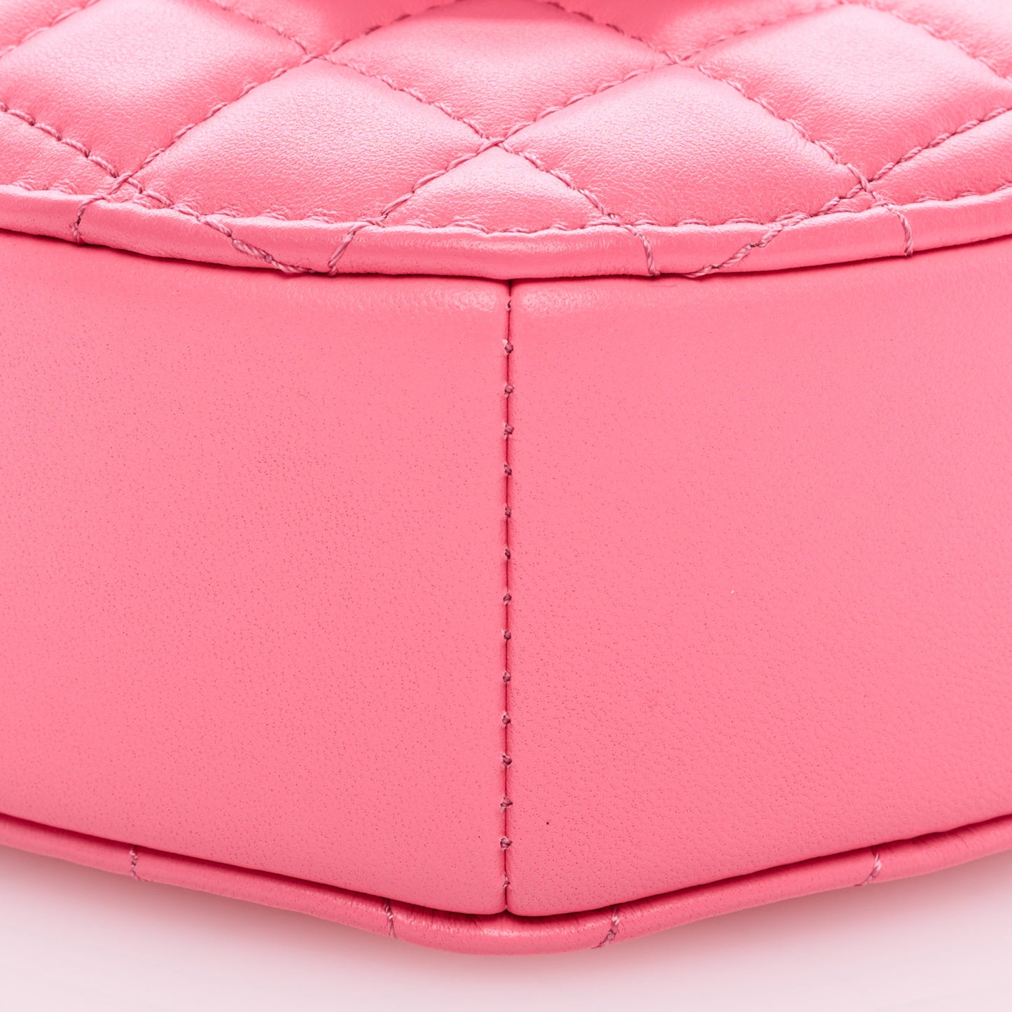 Lambskin Quilted CC In Love Heart Bag Pink
