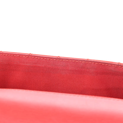 Chanel Patent Calfskin Quilted Valentine Charms Medium Single Flap Red 13 of 19