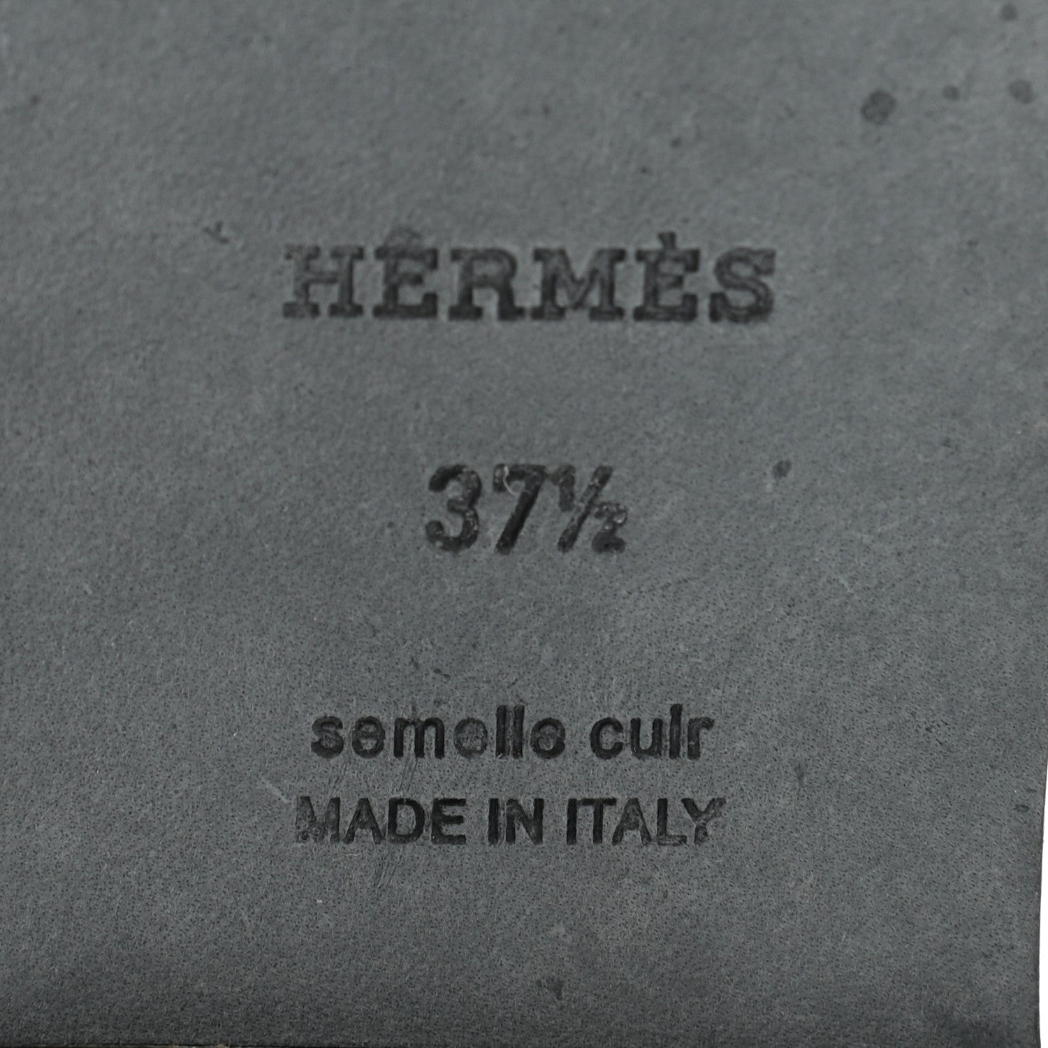 Hermes Calfskin View Sandals 37.5 Black 9 of 9