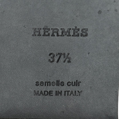 Hermes Calfskin View Sandals 37.5 Black 9 of 9