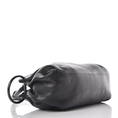 Bottega Veneta Cervo Deerskin Ring Shoulder Bag Black 4 of 12