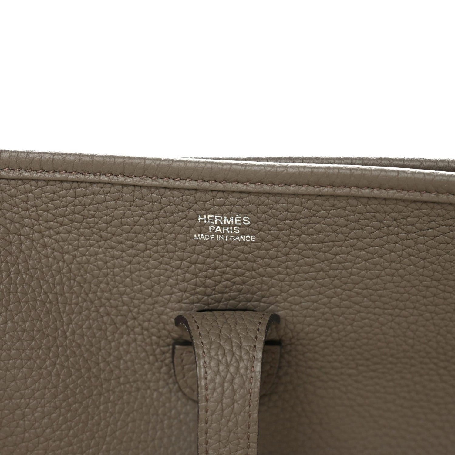 Hermes Taurillon Clemence Evelyne III PM Gris Asphalte 5 of 9
