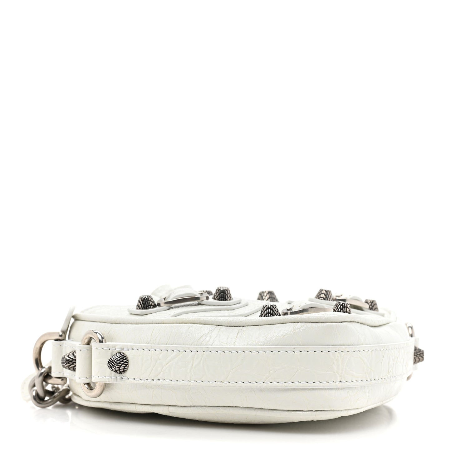 Agneau Arena Mini Le Cagole Heart Bag Optic White