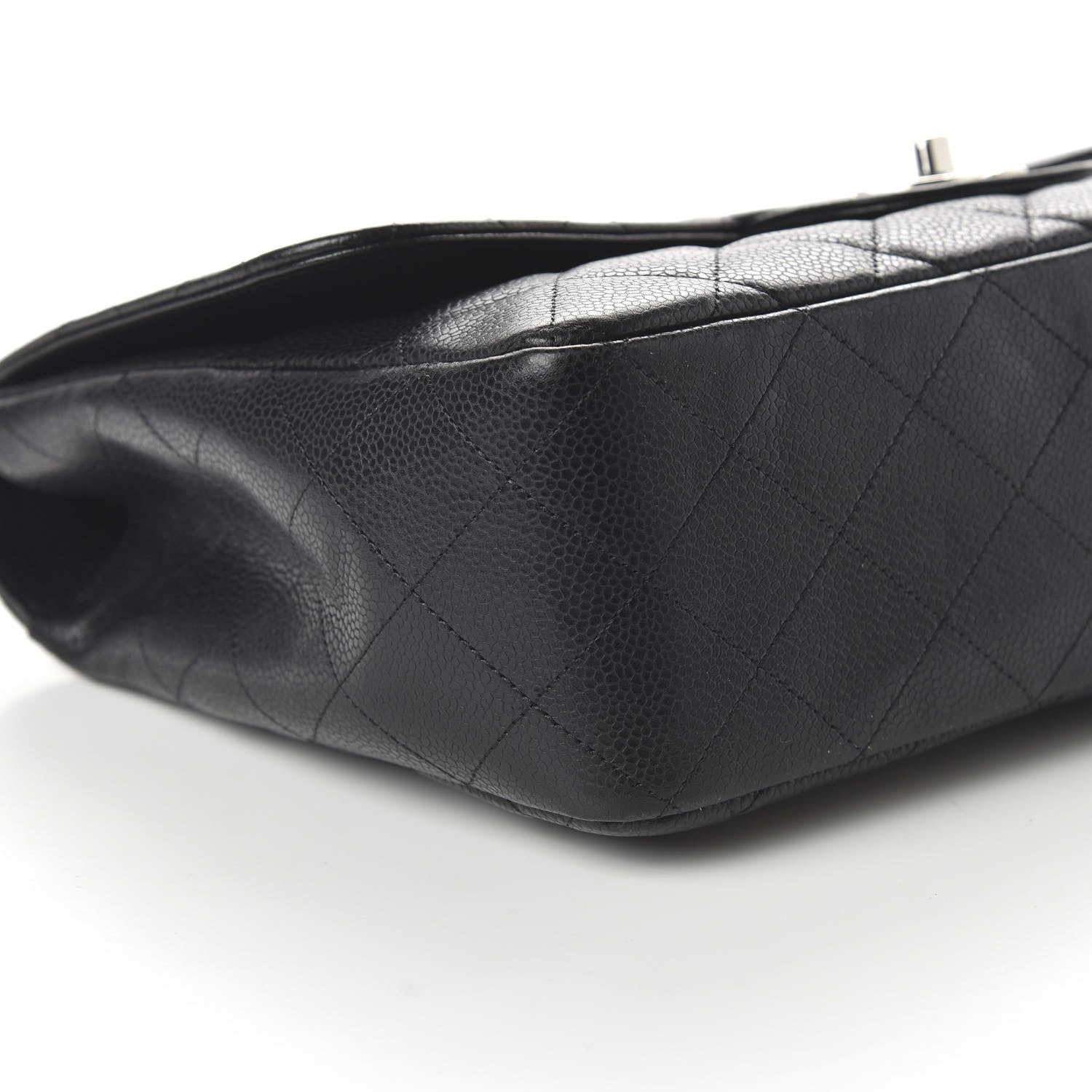 Chanel Caviar Quilted Jumbo Single Flap Black 7 of 11