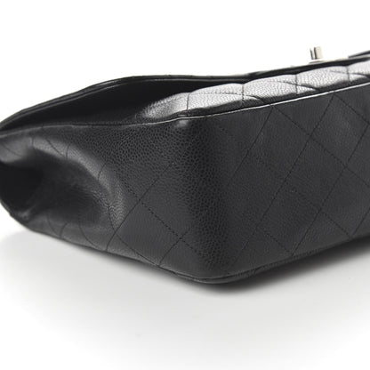 Chanel Caviar Quilted Jumbo Single Flap Black 7 of 11