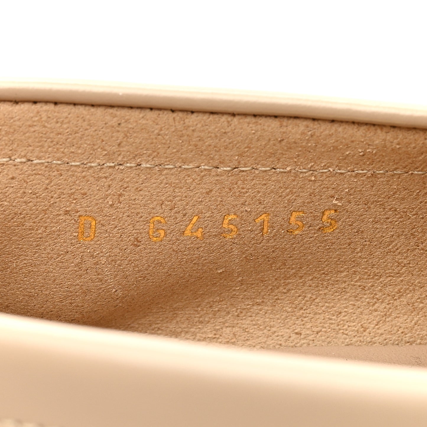 Shiny Calfskin CC Loafers 37 Beige White