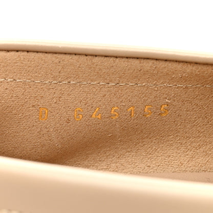 Chanel Shiny Calfskin CC Loafers 37 Beige White 8 of 8