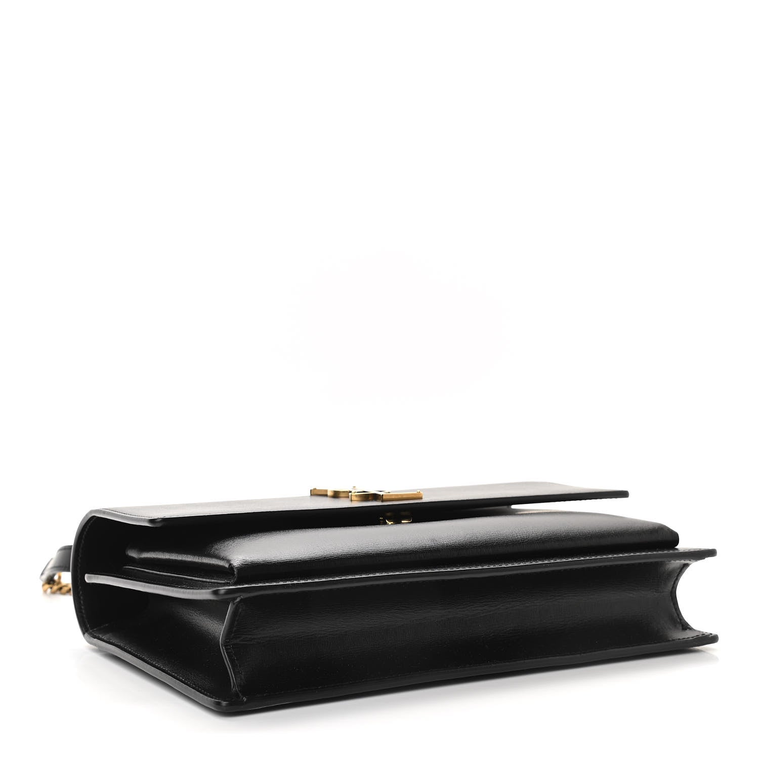 Saint Laurent Calfskin Monogram Sunset Chain Wallet Black 4 of 10