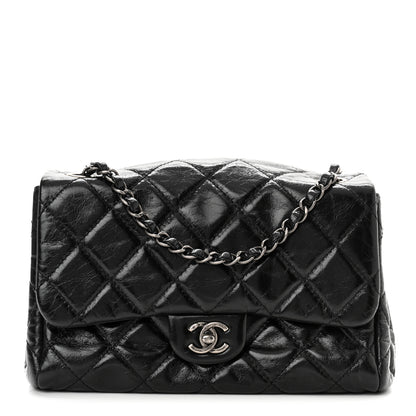 Chanel Glazed Calfskin Quilted Medium Coco Soft Flap Black 1 of 10