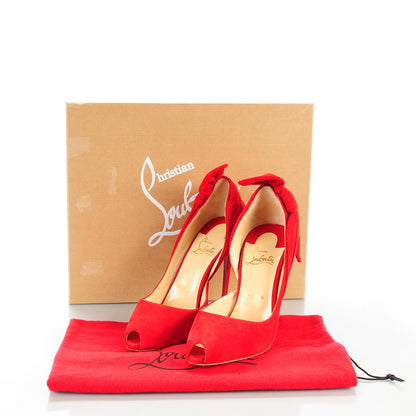 Christian Louboutin Suede Barbara 100 Pumps 38 Oeillet 5 of 8