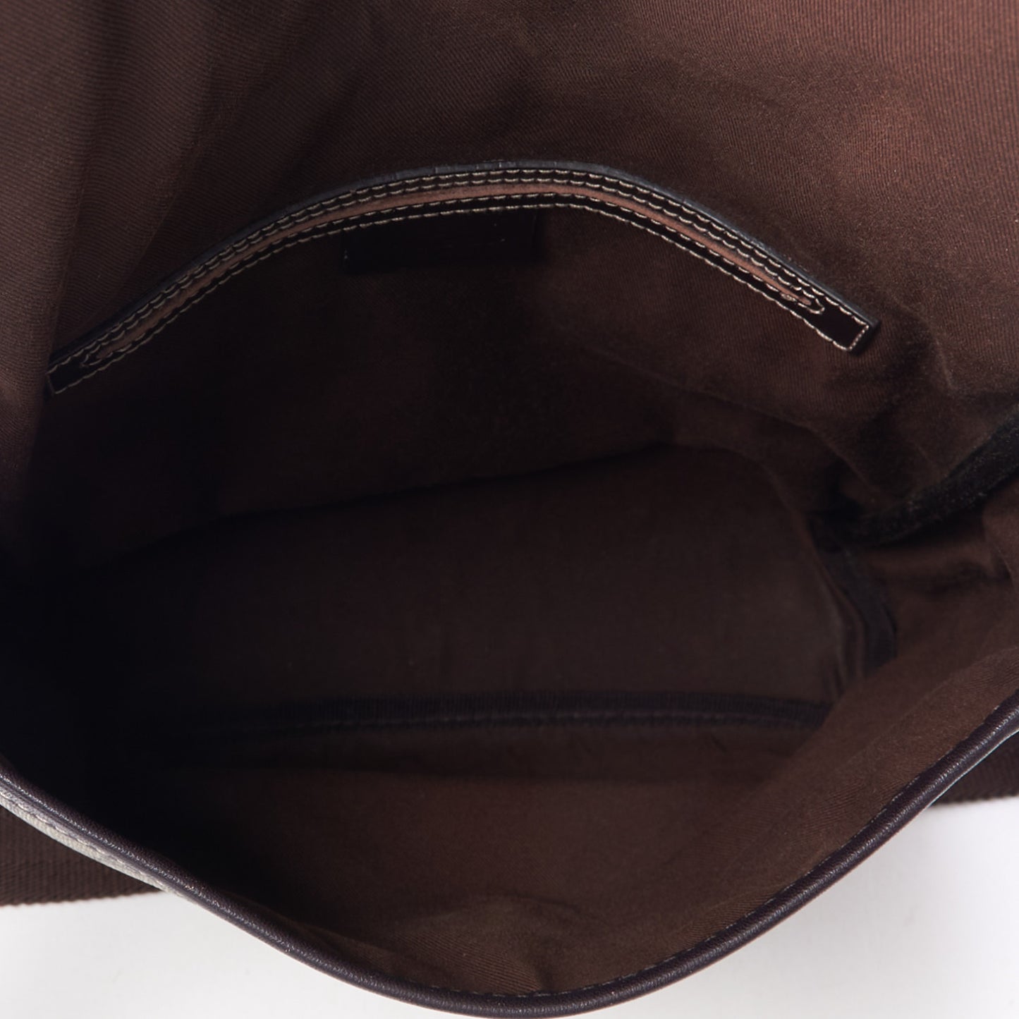 GG Plus Monogram Small Flap Messenger Bag Beige Dark Brown