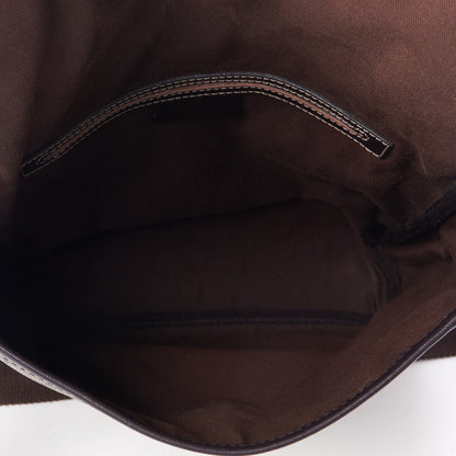 Gucci GG Plus Monogram Small Flap Messenger Bag Beige Dark Brown 7 of 9