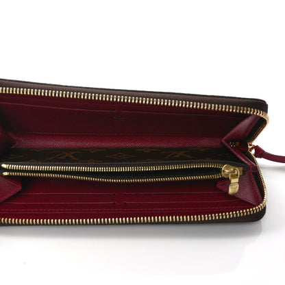 Louis Vuitton Monogram Clemence Wallet Fuchsia 5 of 6