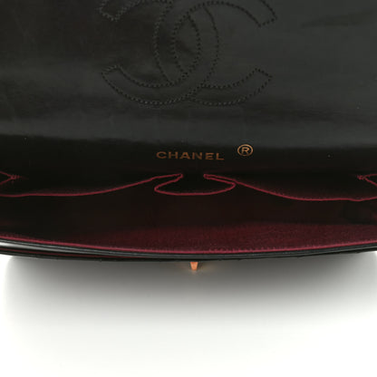 Chanel Lambskin Quilted Medium Double Flap Bijoux Chain Black 5 of 10
