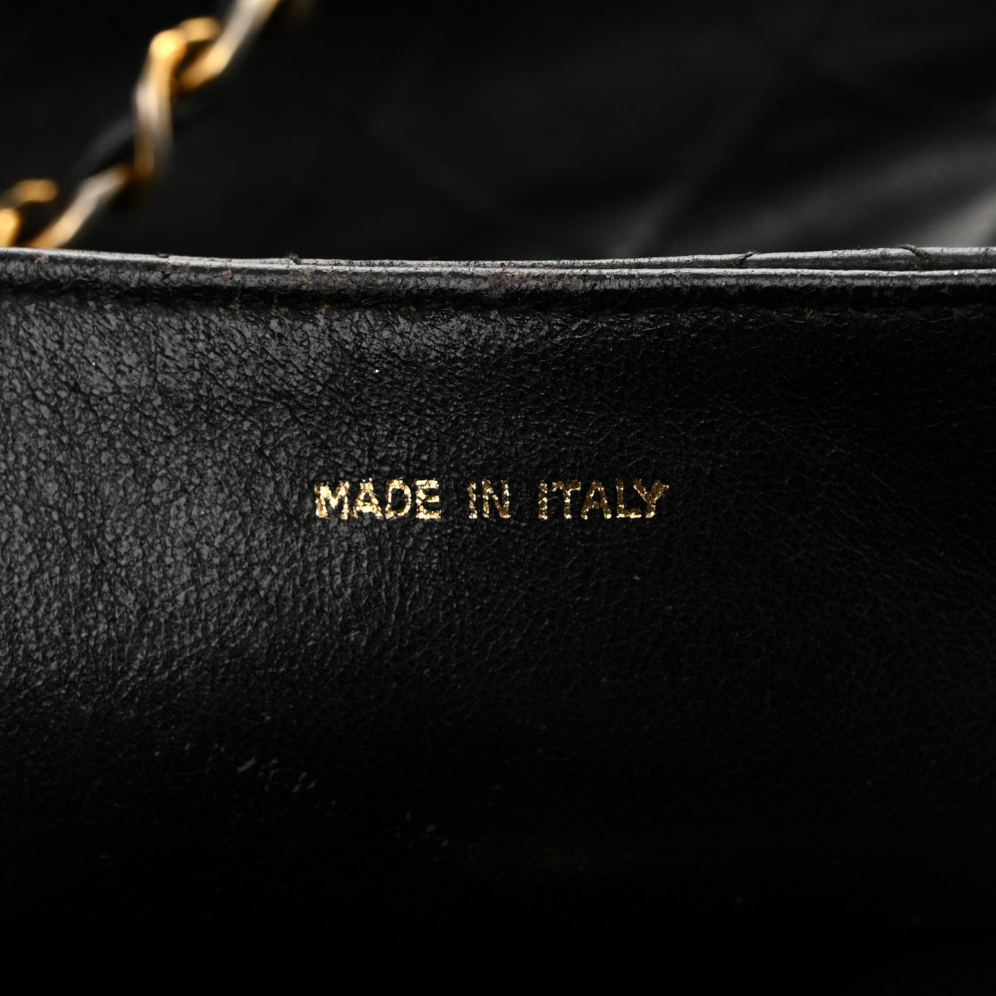 Lambskin Quilted CC Tassel Flap Black