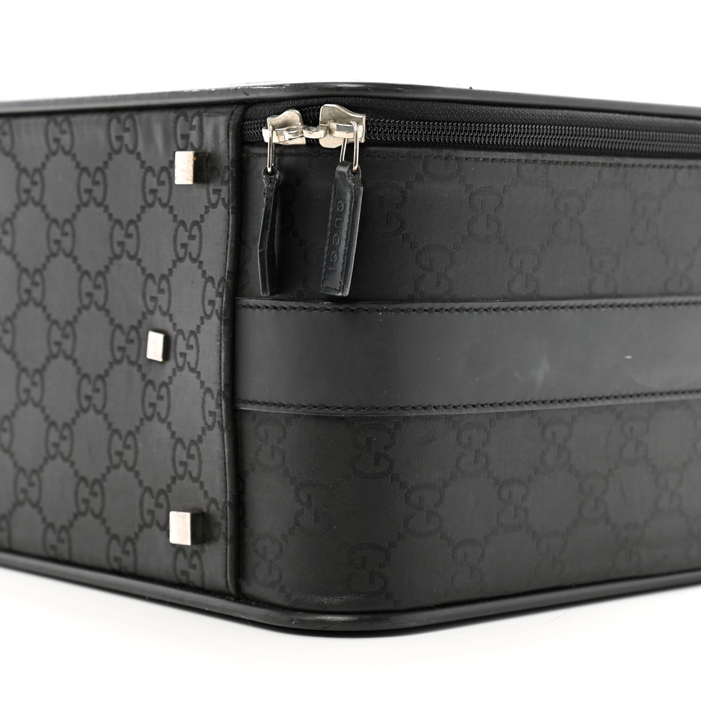 Nylon Monogram Suitcase Black