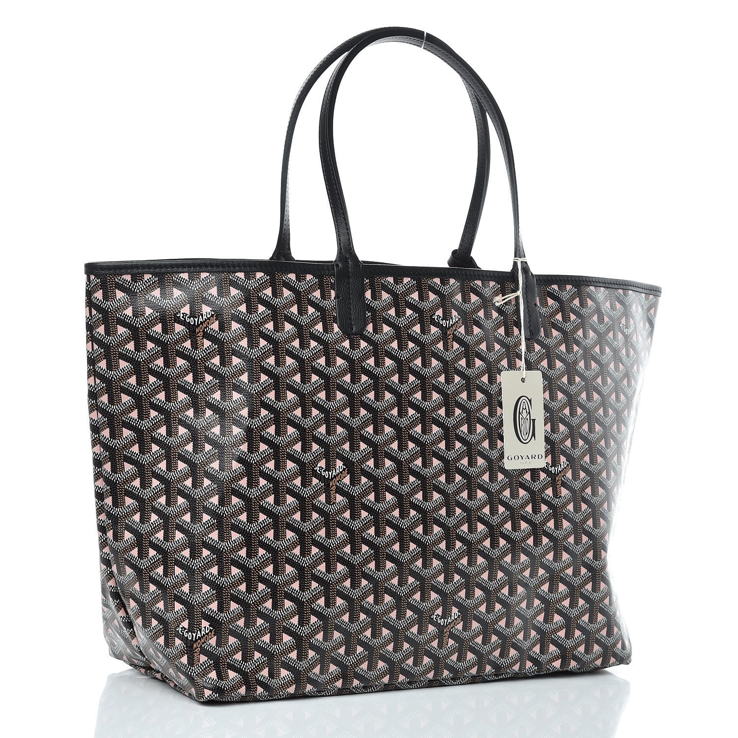 Goyard Goyardine Saint Louis Claire Voie PM Black Rose Pink 4 of 10