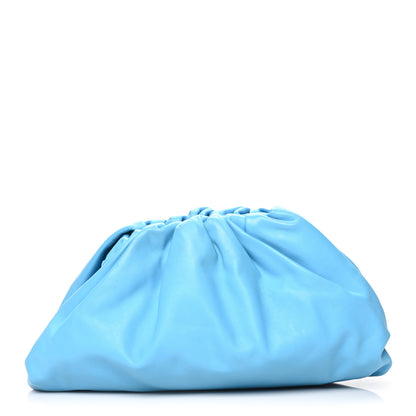 Bottega Veneta Smooth Butter Calf The Pouch Oversized Clutch Sky Blue 1 of 7