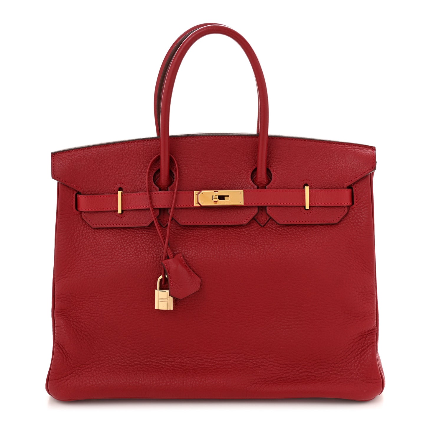 Taurillon Clemence Birkin 35 Rouge Vif