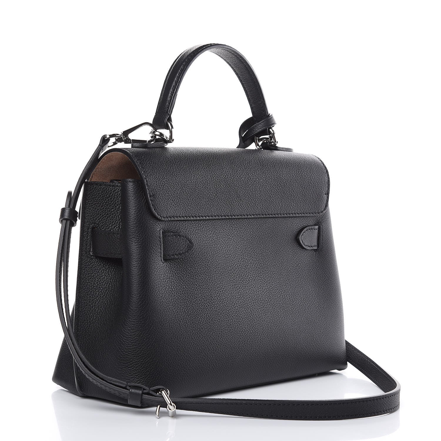 Louis Vuitton Calfskin Lockme Ever BB Black 3 of 9