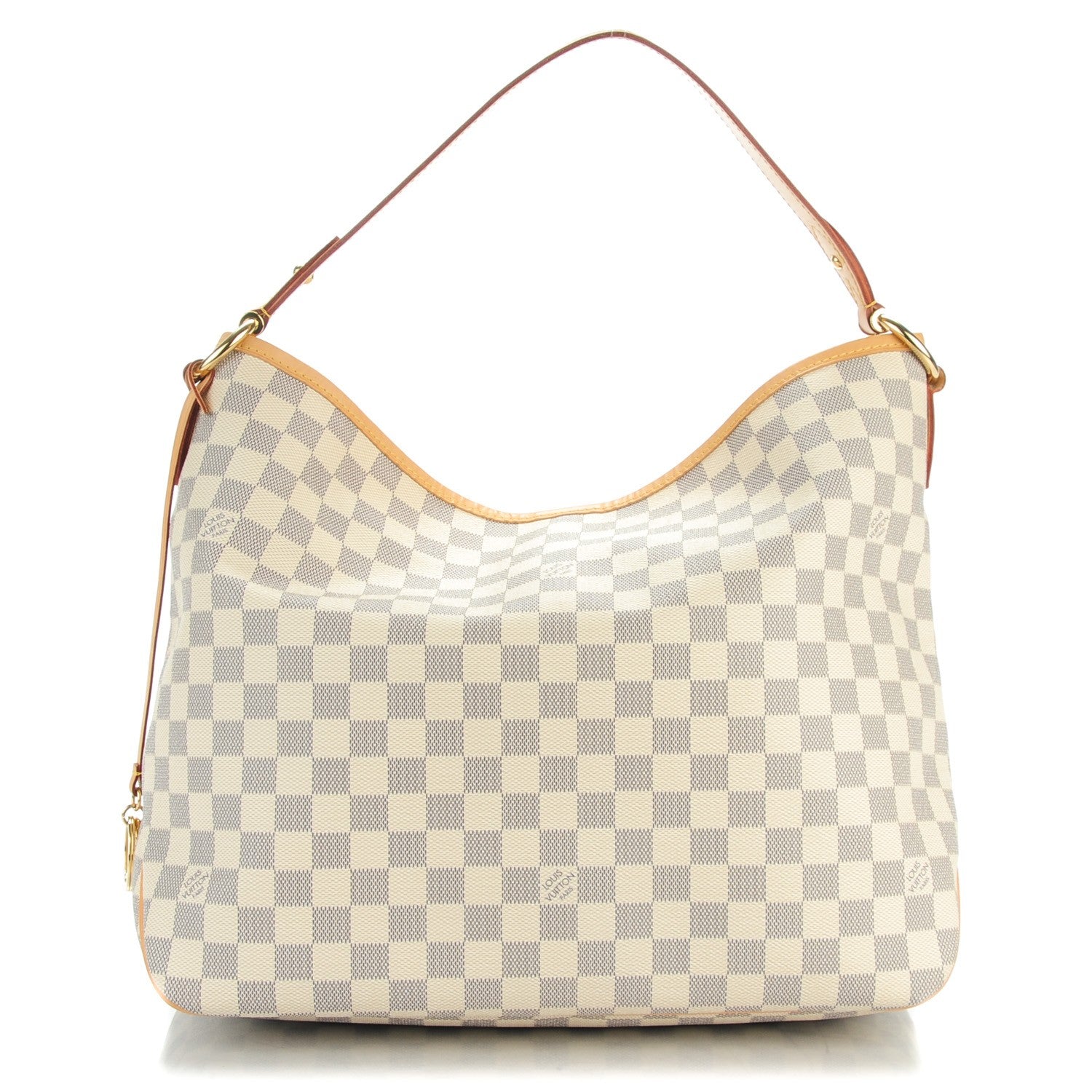 Louis Vuitton Damier Azur Delightful MM Rose Ballerine 1 of 8