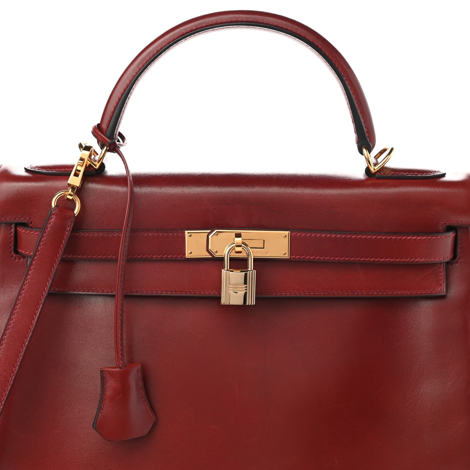 Hermes Box Kelly Retourne 32 Rouge H 8 of 14