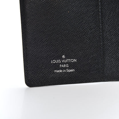 Louis Vuitton Epi Small Ring Agenda Cover Black 6 of 9