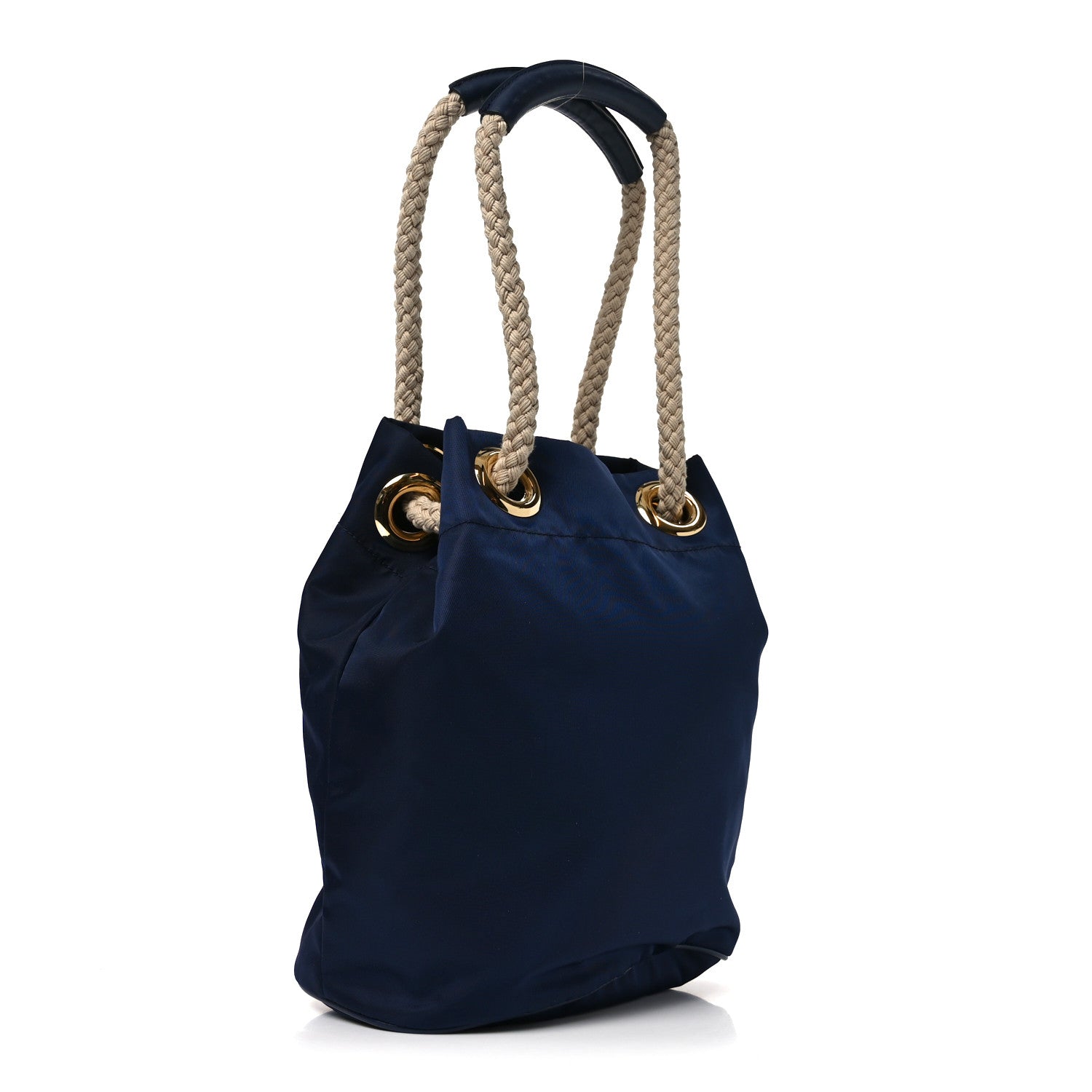 Prada Re-Nylon Triangle Mariner Bucket Bag Baltico 2 of 9