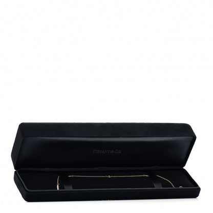 Tiffany 18K Yellow Gold Diamond .15ctw Elsa Peretti Diamonds by the Yard Station Bracelet 5 of 5
