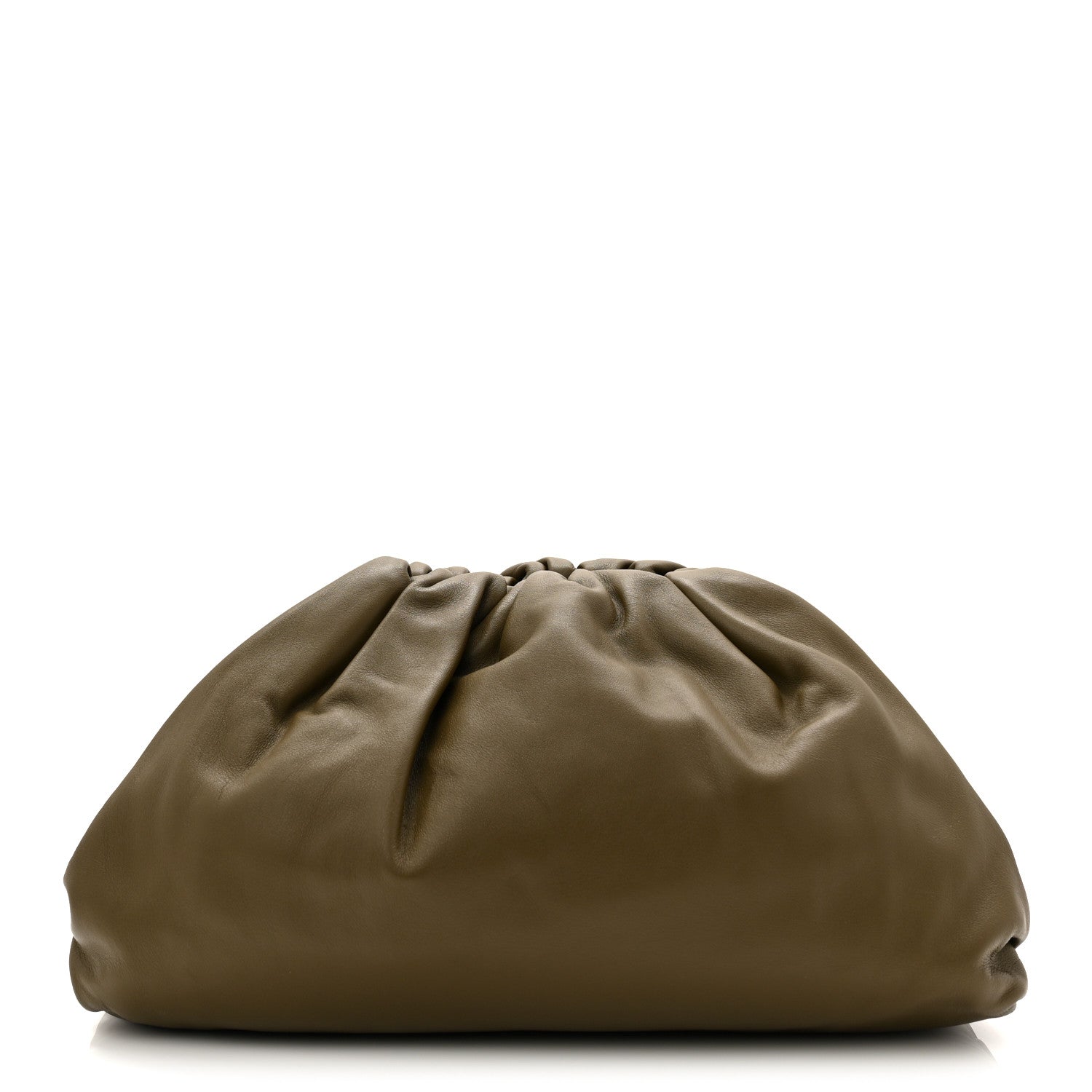 Bottega Veneta Smooth Butter Calf The Pouch Oversized Clutch Mustard 1 of 10